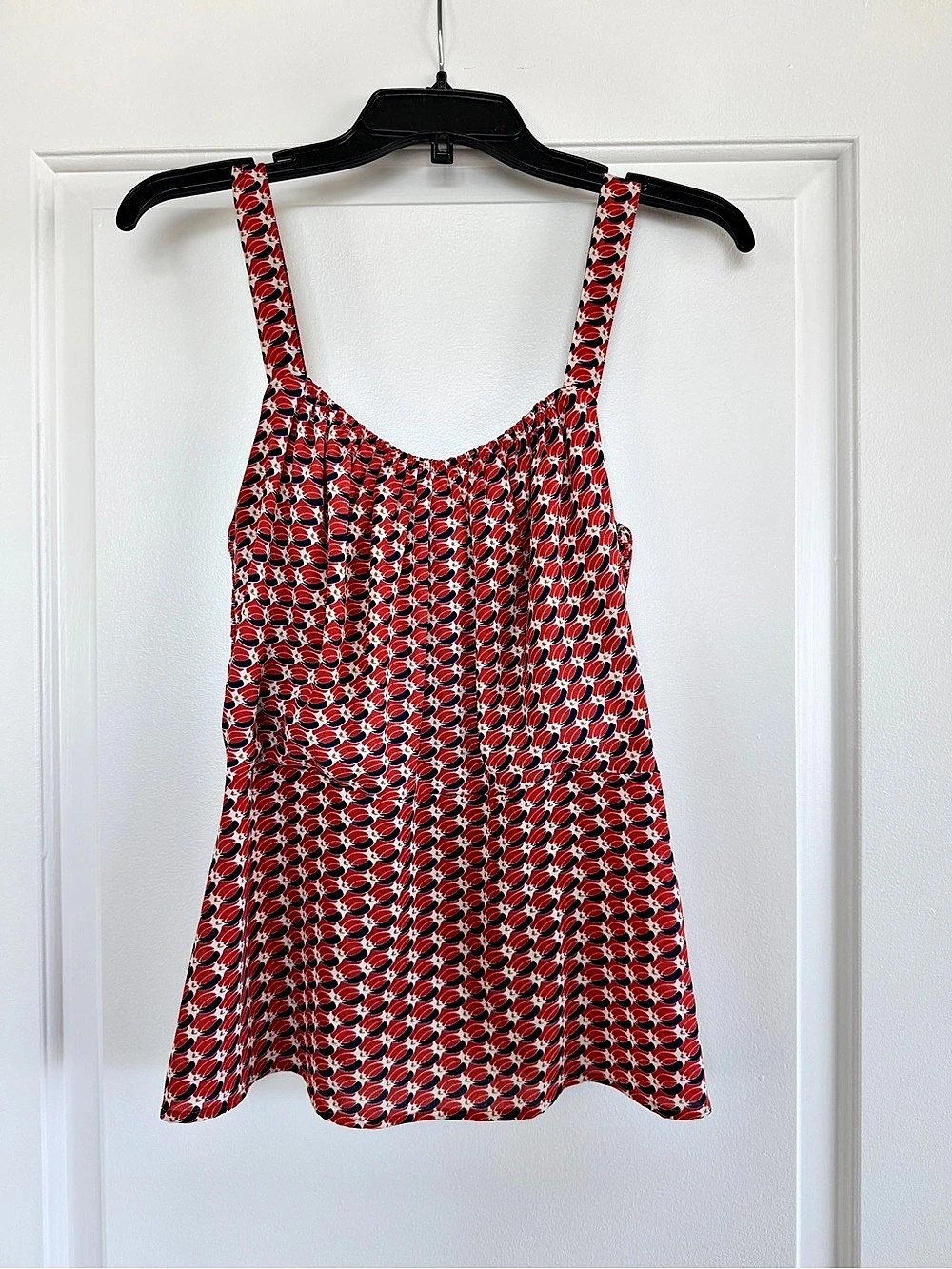 Cabi Printed peplum top. Size 8